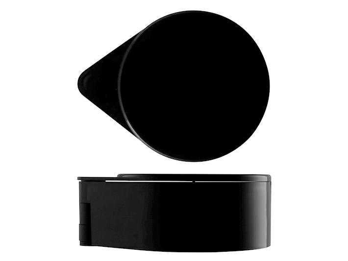 BORDATORE PER BICCHIERI A 3 PIANI NERO