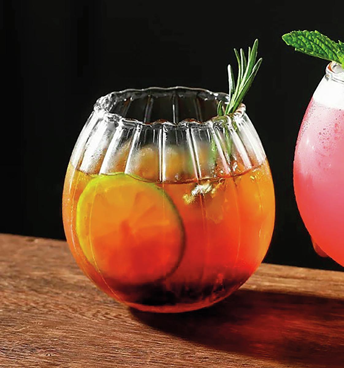 BICCHIERE VETRO BOROSILICATO 550ML RIBBED