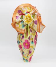 TESS.COTTON FLOWE ARANCIO 100CM CF5