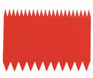 RASCHIETTO DECORATIVO 110X80MM ROSSO