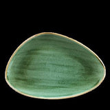 VASSOIO TRIANGOLARE 30,4X20,5 STONECAST VERDE CHURCHILL