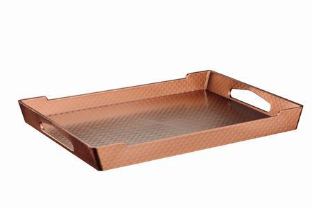 VASSOIO DIAMANTE CAPRI 51X35X5 RAME