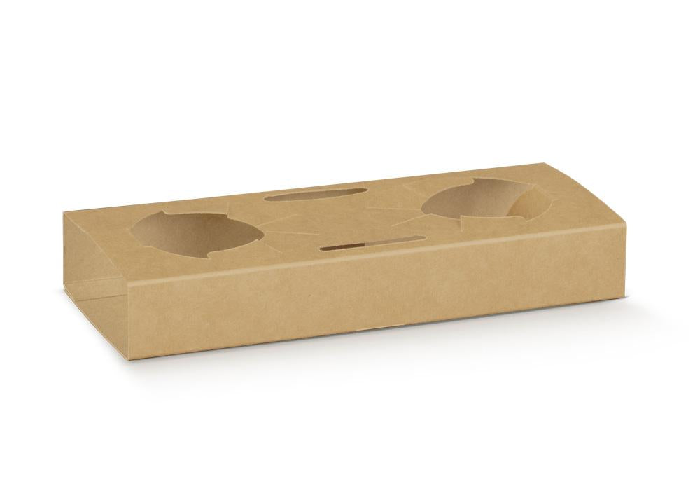 BOX TAKE AWAY CAFFE'2POSTI 19X9X3H AVANA CF=10PZ