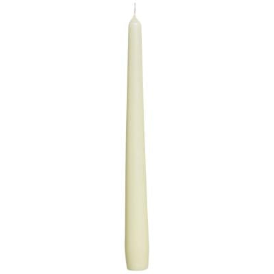 CANDELA CONICA AVORIO H.250MM.X25MM. CF=12PZ