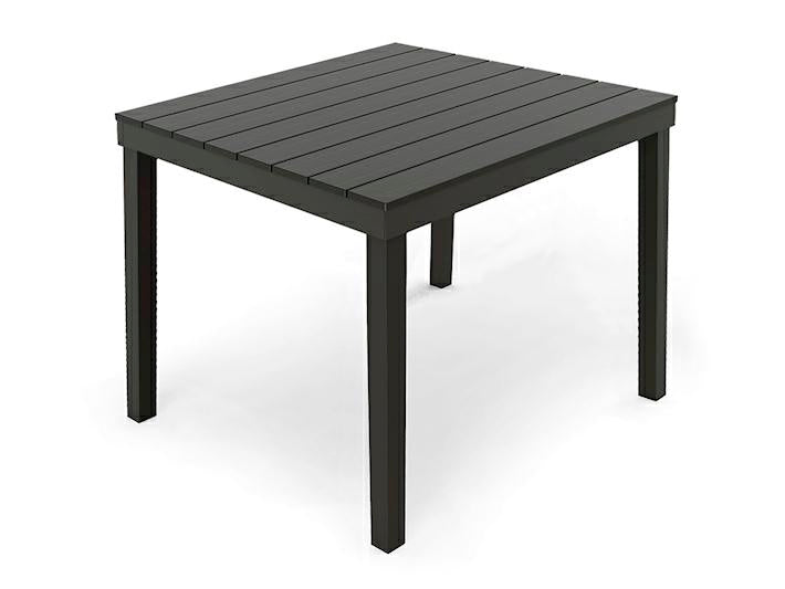 TAVOLO 'BALI' IN RESINA 78X78 ANTRACITE