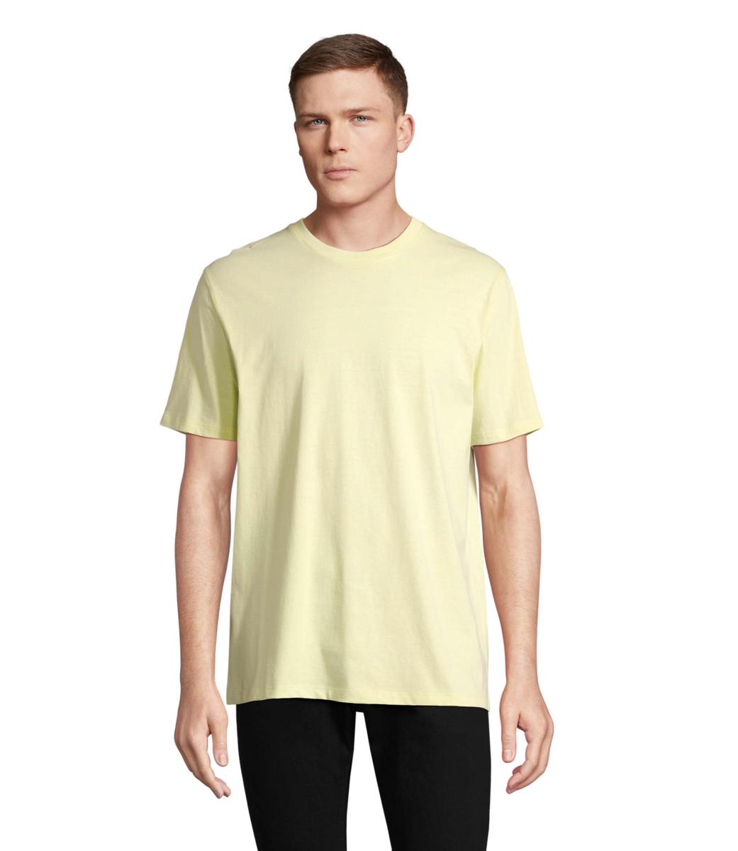 T-SHIRT UNISEX MANICA CORTA MOD.LEGEND COLORE GIALLO CHIARO