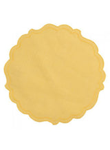 SOTTOPIATT0 IN TESSUTO GIALLO 35CM