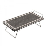 PIETRA LAVICA RETT. CM.19X37 C/STAND IN ACCIAIO