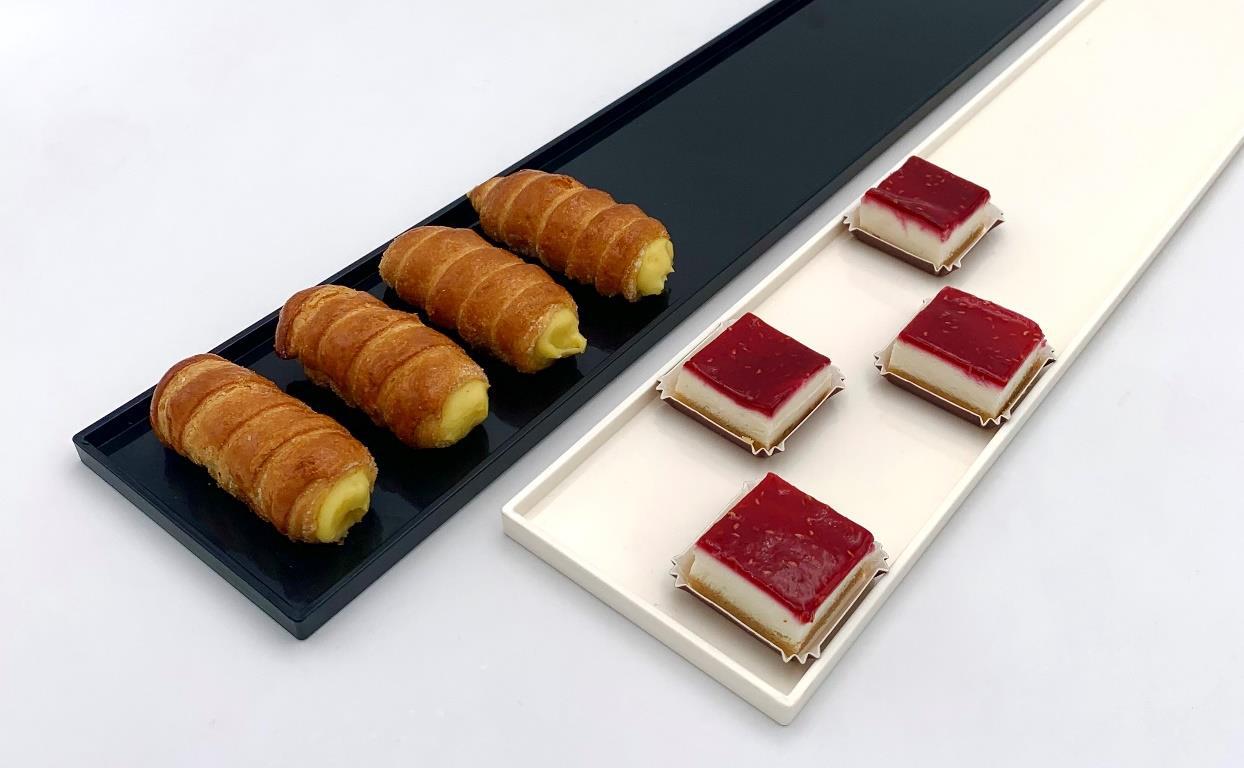 VASSOIO PASTICCERIA VETRINA 50X10X1 BIANCO