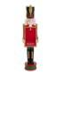 SOLDATINO IN RESINA C/CARTELLO COL.ROSSO cm18,3x0,9h30