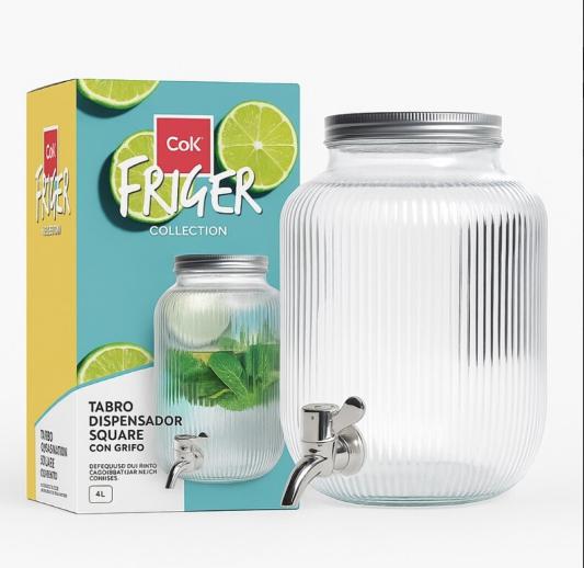 DISPENSER SUCCHI CON RUBINETTO 4LT