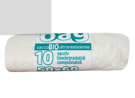 BUSTE ROTOLI 50X60 BIODEGRADABILE CHIUDI FACILE RT=10PZ