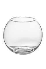 VASO SFERA VETRO H.CM.25 ø CM 30