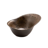 PHOBOS COPPA OVALE MARR. PNT RUGG.18,5X13,5CM STONEWARE