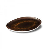 VASSOIO OVALE "ESTIA" RUGGINE DIM.30X26CM PORCELLANA