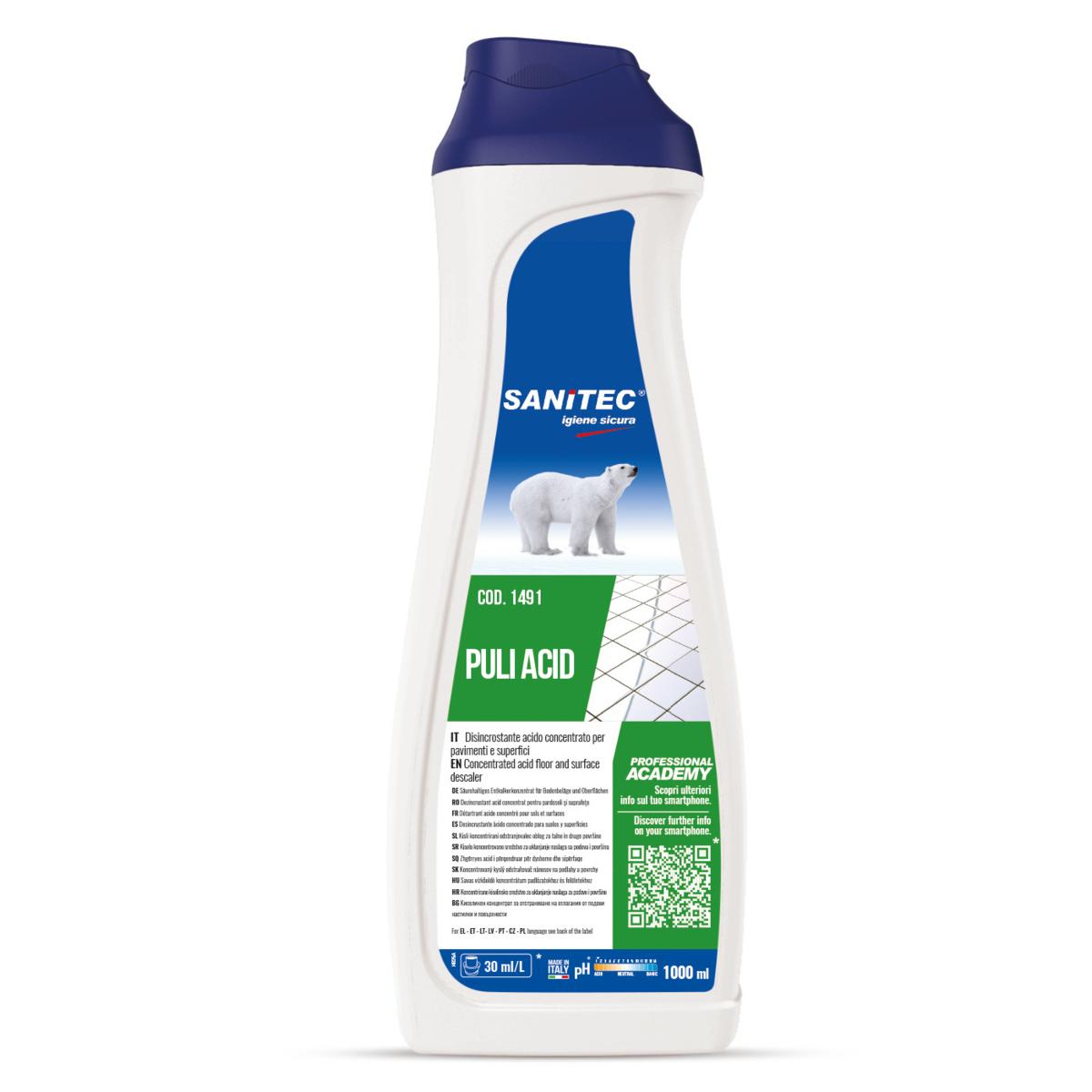 DETERGENTE DISINCROSTANTE ACIDO "PULIACID" 1LT