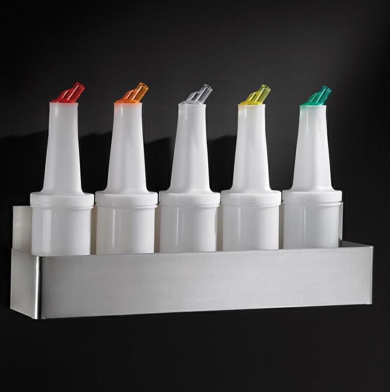 DISPENSER BANCO IN ACCIAIO SATIN 55X10X16CM BOTT.
