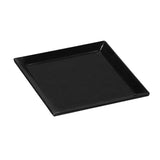 PIATTINO NERO MELAMINA "LE PETIT ROSEMARY" 10X10CM H.8