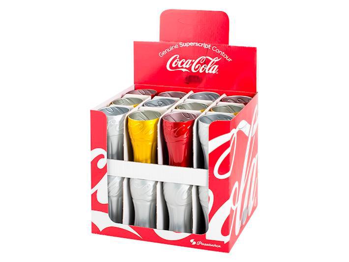 BICCHIERE COCACOLA ROSSO ORO ARGENTO