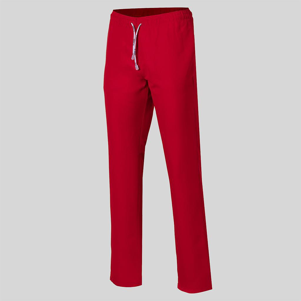 PANTALONE UNISEX LINEA MICROFIBRA COL.ROSSO C/ELAST+CORD.