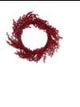 GHIRLANDA/CORONCINA IN PLASTICA BACCHE ROSSO DIAM.55CM