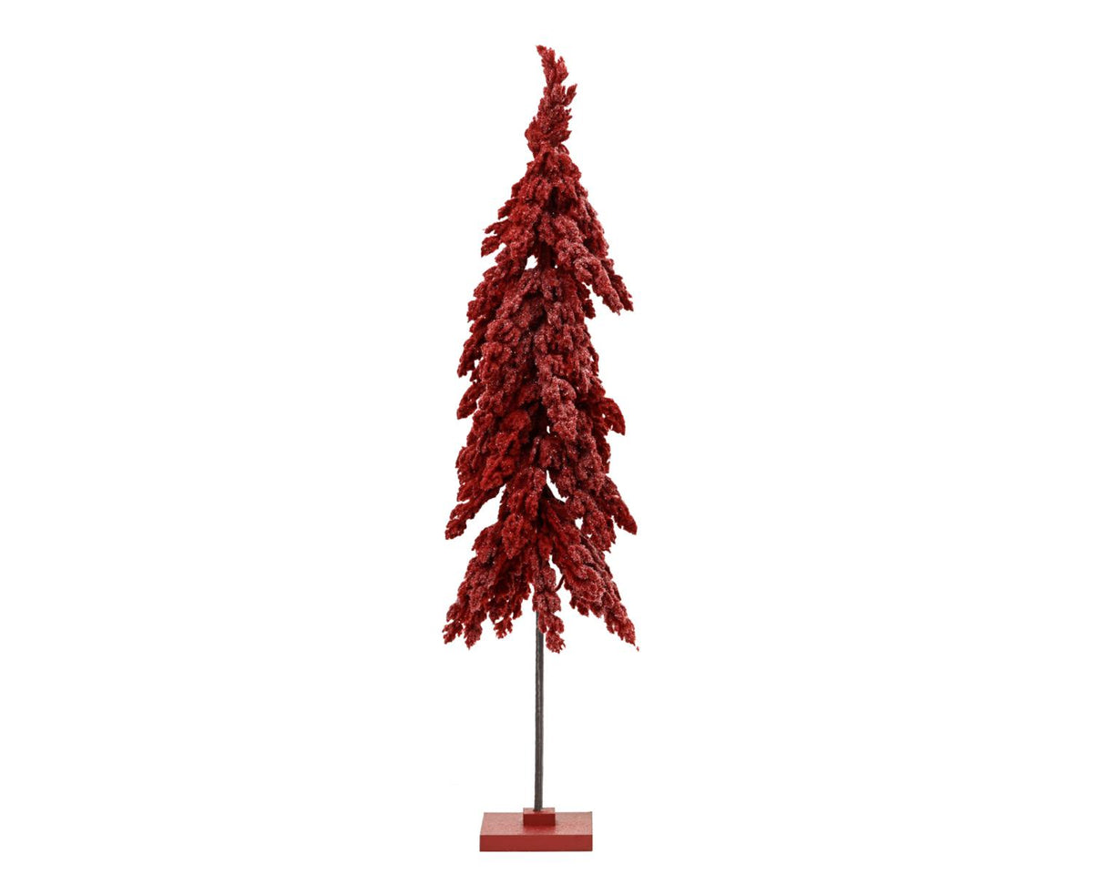 ALBERO MINI FLURRY   GLITTER BORDEAUX H100 D25CM