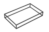 STAND PER BUFFET NERO IN METALLO 53X32,5X8H