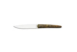 COLTELLO TAVOLA MANICO LEGNO VERDE