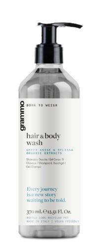SHAMPOO DOCCIA IN FLACONE 370ML IN PET RICICLATO GRAMMO