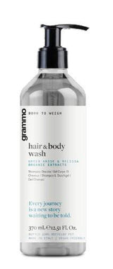 SHAMPOO DOCCIA IN FLACONE 370ML IN PET RICICLATO GRAMMO