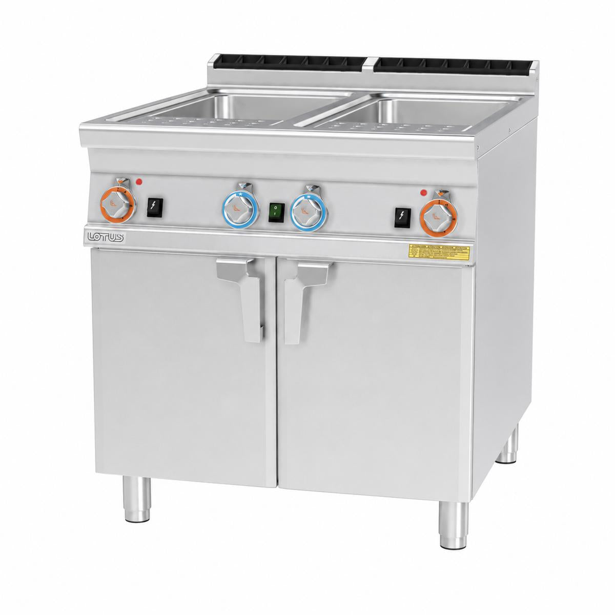CUOCIPASTA GAS 2 VASCHE LT.40+40 30,7x50,9x32,7h