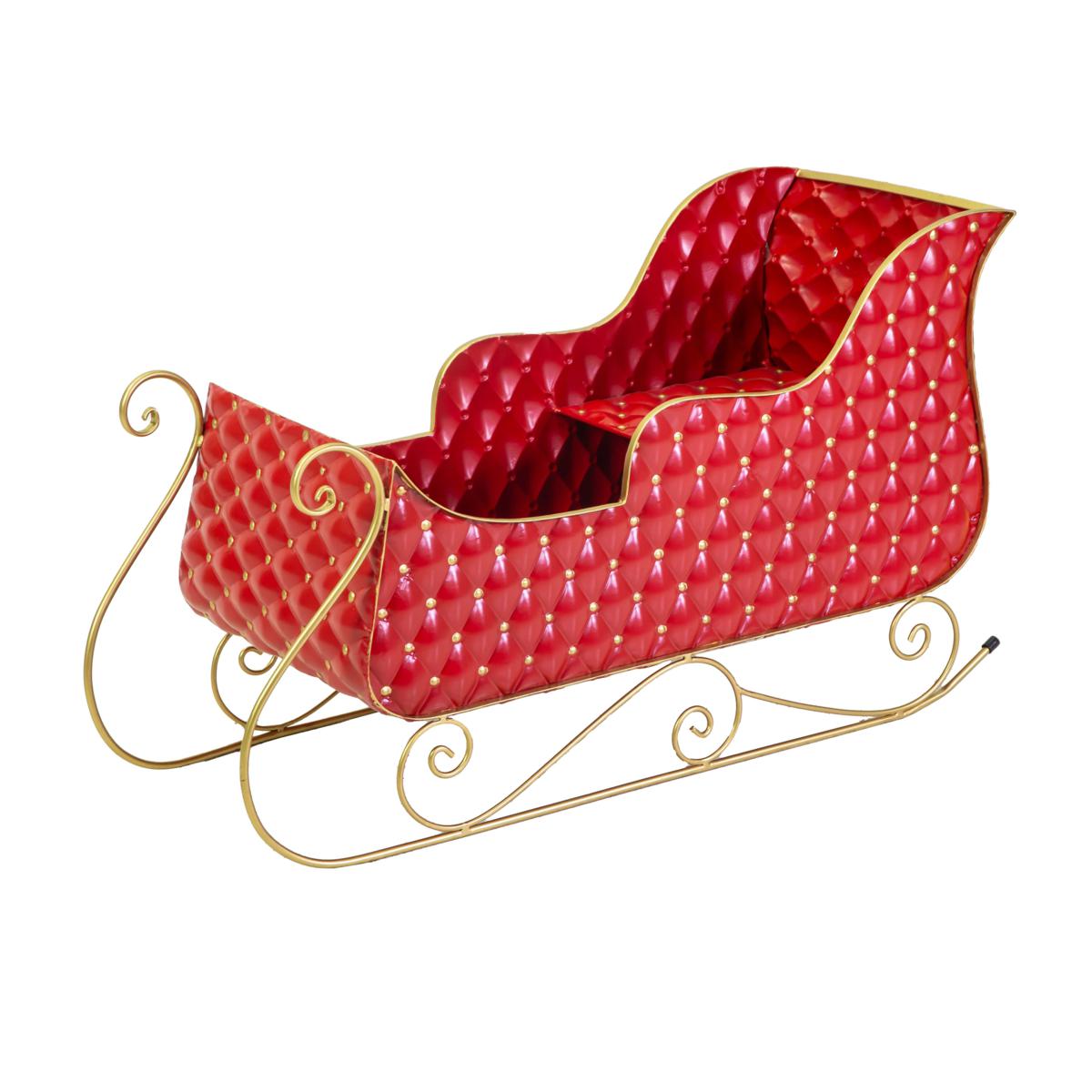 SLITTA METALLO ROSSO CM 86X35X49H