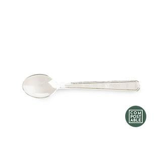 CUCCHIAINO "PULZ" 10CM COMPOST.TRASPARENTE CF=50PZ
