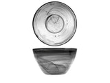 COPPA 24CM ALABASTROIN VETRO NERO