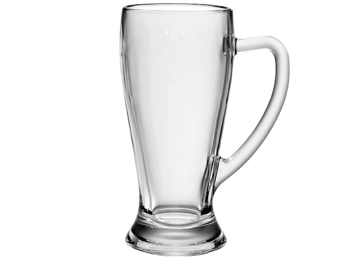 BICCHIERE VETRO C/MANICO 65CL BAVIERA
