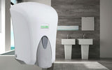 DISPENSER SAPONE 1LTABS BIANCO C/PUSH GRIGIO