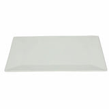 PIATTO PIANO RETTANGOLARE 38X23CM PLAIN BIANCO