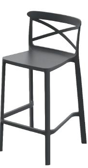 SGABELLO 'LIONE' BIANCO H65