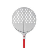 PALA PIZZA"TULIP"TONDA FORATA 33CM ALL.ANODIZZ.MANICO 150CM