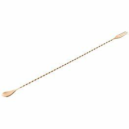 CUCCHIAIO/FORCHETTA COCKTAIL 50CM INOX COPPER LOOK