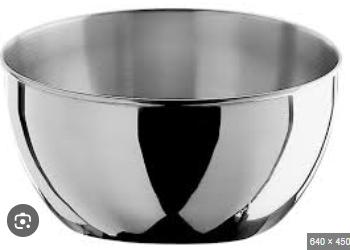 INSALATIERA CONICA BORDATA INOX S/MANIGLIA CM 34