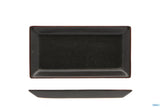 PIATTO RETTANGOLARE CM.23,7X12 STROMBOLI NERO