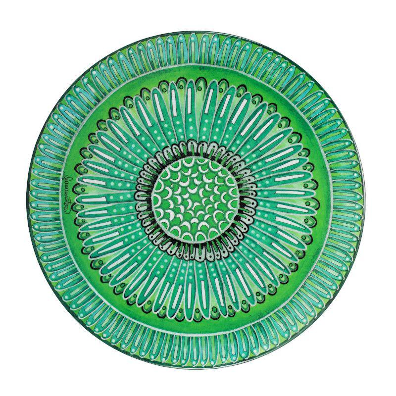 POLYCHROMOS TOVAGLIETTA VERDE MELAMINA DESIGN PIUME Ø34