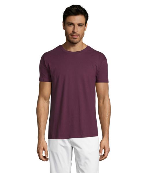 T-SHIRT UNISEX MANICA CORTA MOD.REGENT COL.BORDEAUX