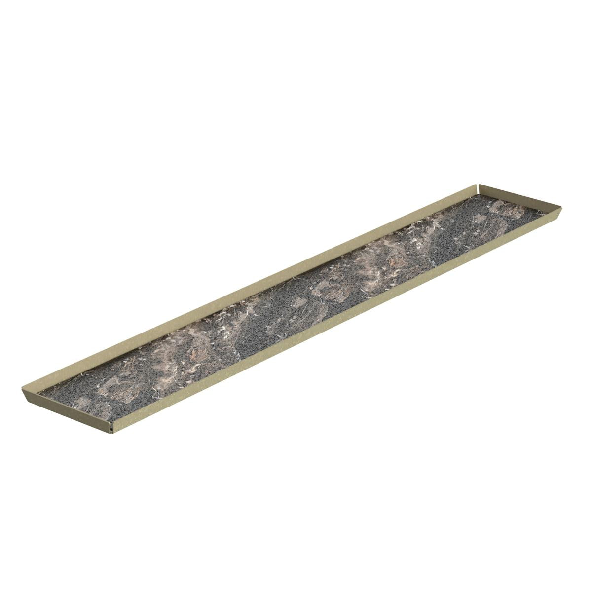 VASSOIO PASTICCERIA INOX VERN. SABBIA HPL ROYALE 10X60CM