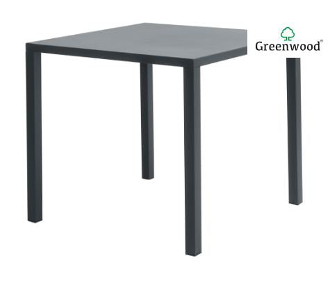 TAVOLO GARDA IN ACCIAIO 70×70 – ANTRACITE – AUTOLIVELLANTE