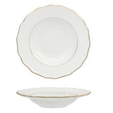 PIATTO FONDO DIANA BORDO DOPPIO FILO ORO 23CM