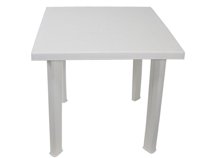 TAVOLO RESINA FIOCCO 80X75 BIANCO