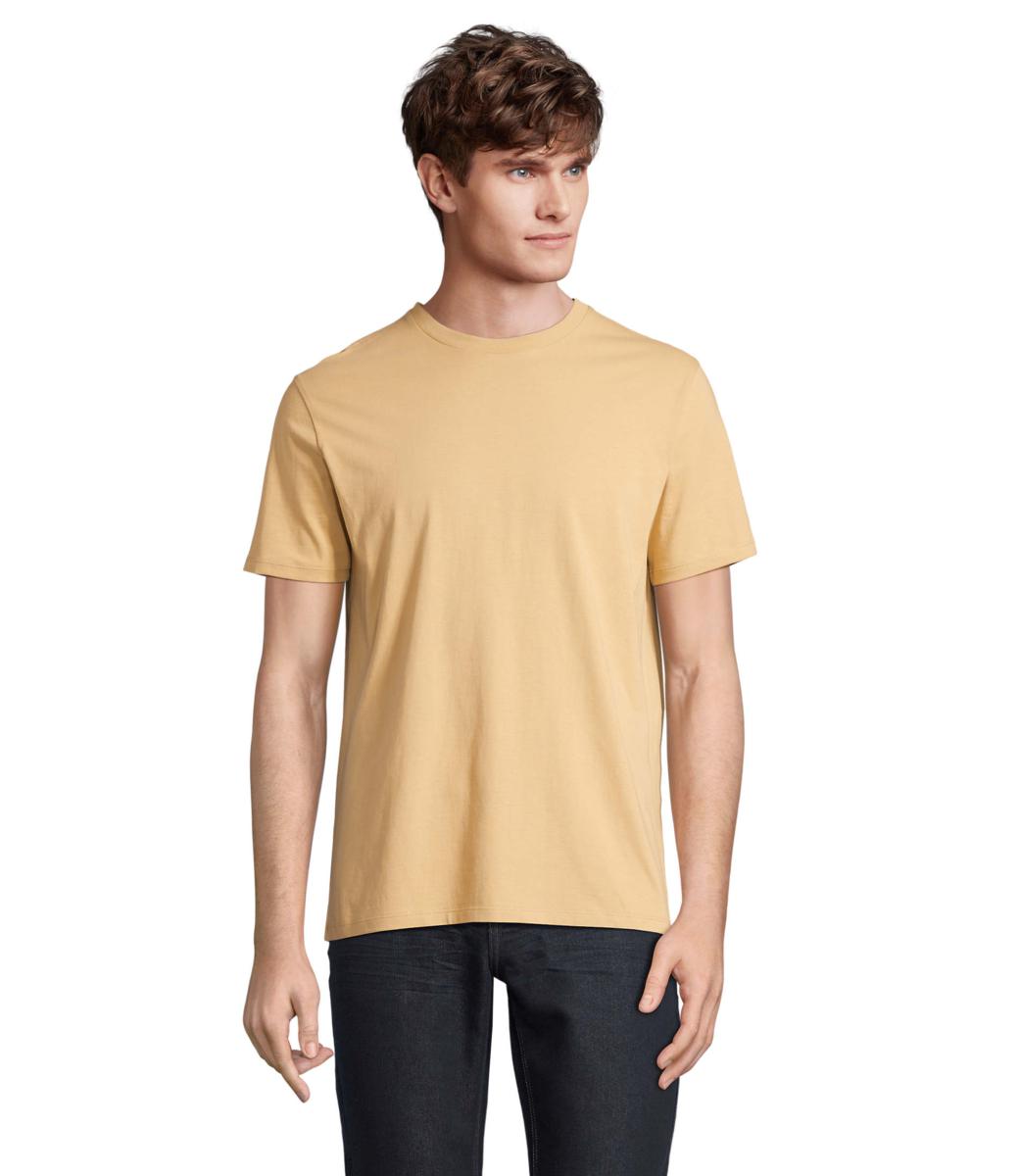 T-SHIRT UNISEX MANICA CORTA MOD.LEGEND COLORDARK BEIGE