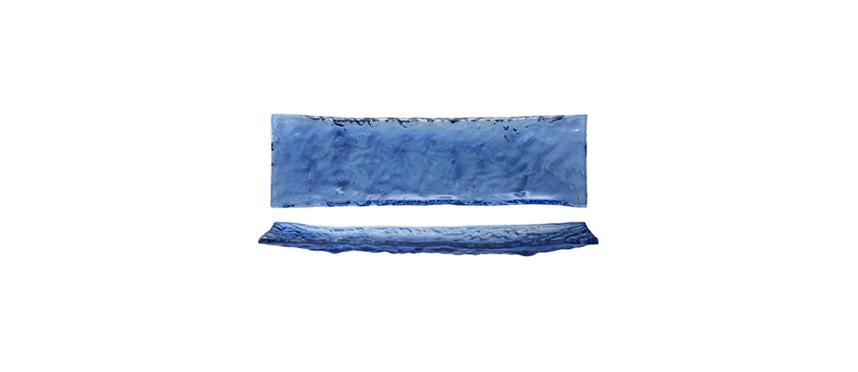 VASSOIO RETTANGOLARECM.40X12H ACQUA AZZURRA